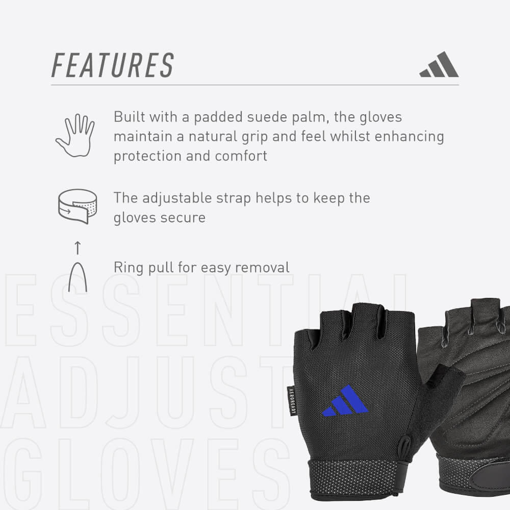 ถุงมือ Essential Adjustable ADIDAS ADGB-12434-NL สีน้ำเงิน ไซส์M